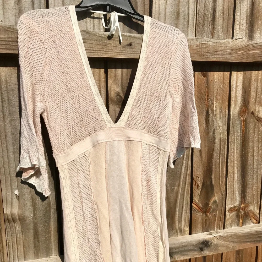 Free People Retro Dress Mini Pretty Girly Boho Western Country Girl Deadstock